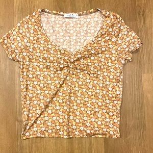 Rebellious dreamer Junior crops floral shirt size L